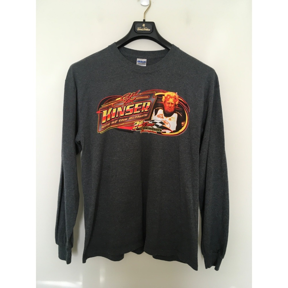 Steve Kinser T Shirt Mens Sz L The King Of The Outlaws 20 Time Champion